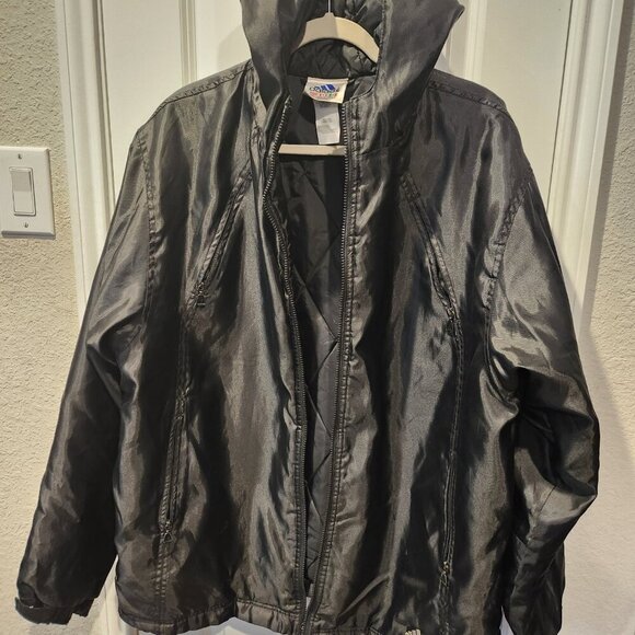 Heavy nylon Adidas jacket 4 zipper design nice! - Picture 3 of 14